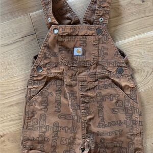 Carhartt 3T Brown Shorts Overalls